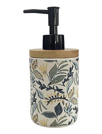 Guy Levasseur - Set salle de bain végétal 3 pièces céramique bleu