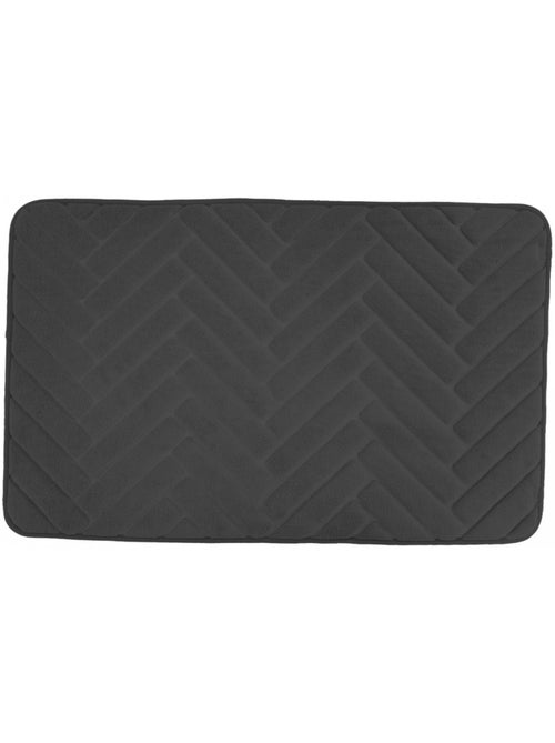 Guy Levasseur - Tapis de bain à Mémoire de Forme - Chevron - Kiabi