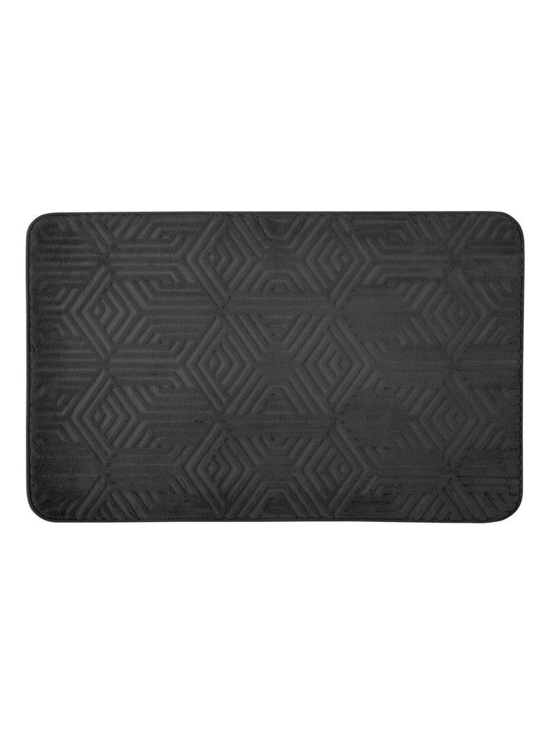 Guy Levasseur - Tapis de bain à mémoire de forme en polyester gris anthracite - Kiabi