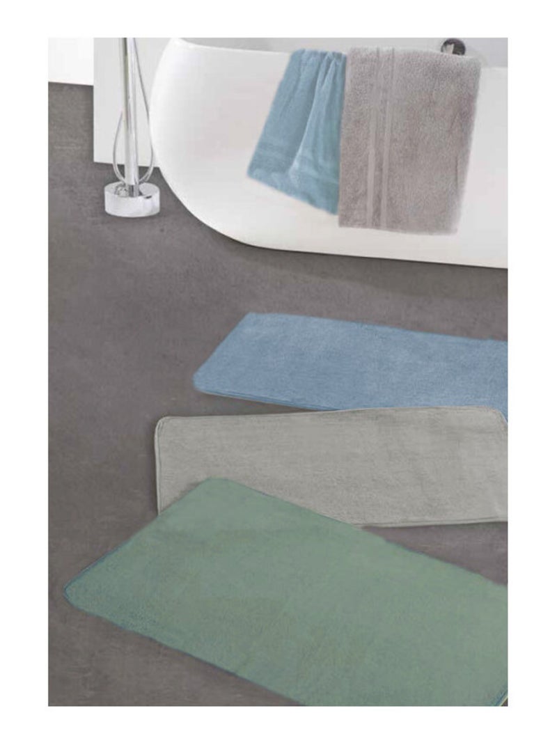 Guy Levasseur - Tapis de bain antidérapant 50x80 en polyester Vert anis - Kiabi