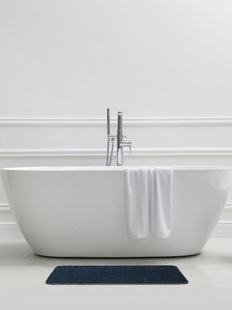 Guy Levasseur - Tapis de bain antidérapant 50x80 tufté Bleu - Kiabi