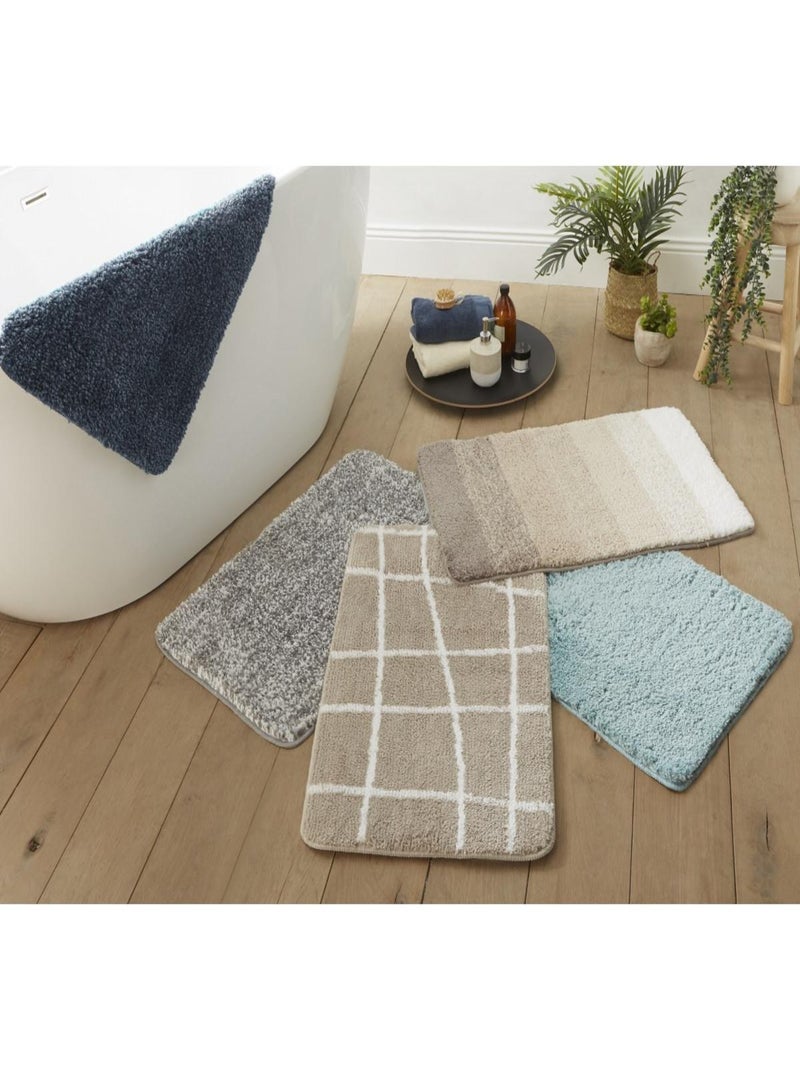 Guy Levasseur - Tapis de bain antidérapant 50x80 tufté Bleu - Kiabi