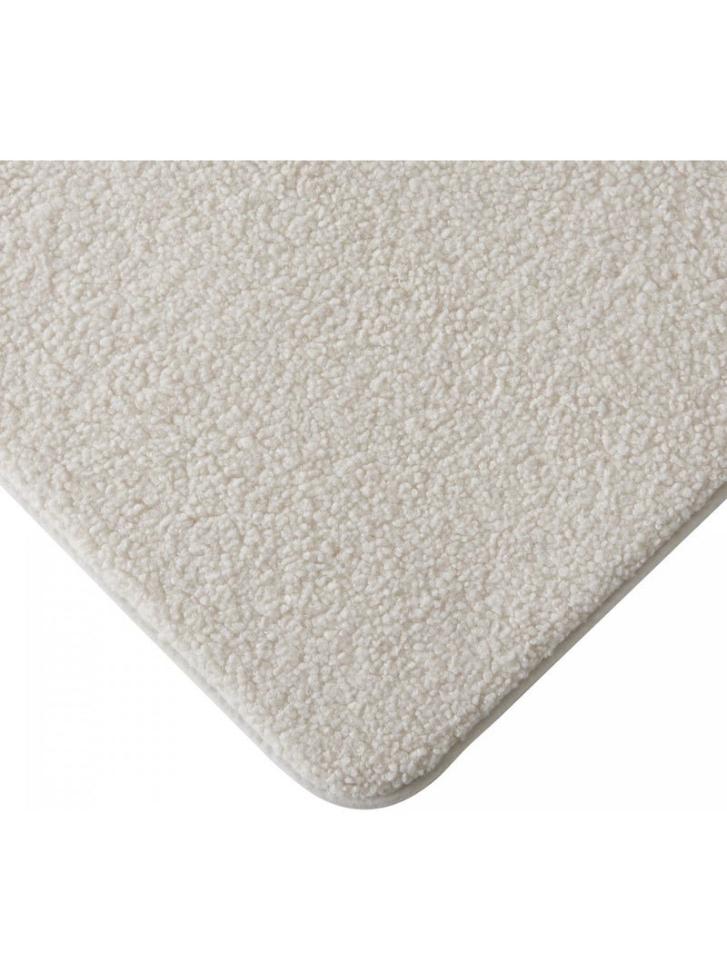 Guy Levasseur - Tapis de bain bouclette mémoire de forme Ivoire - Kiabi