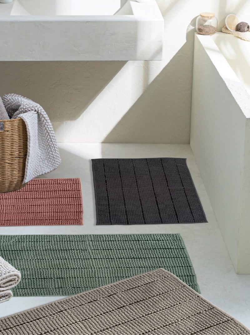 Guy Levasseur - Tapis de bain chenille 50x70 uni Rose - Kiabi