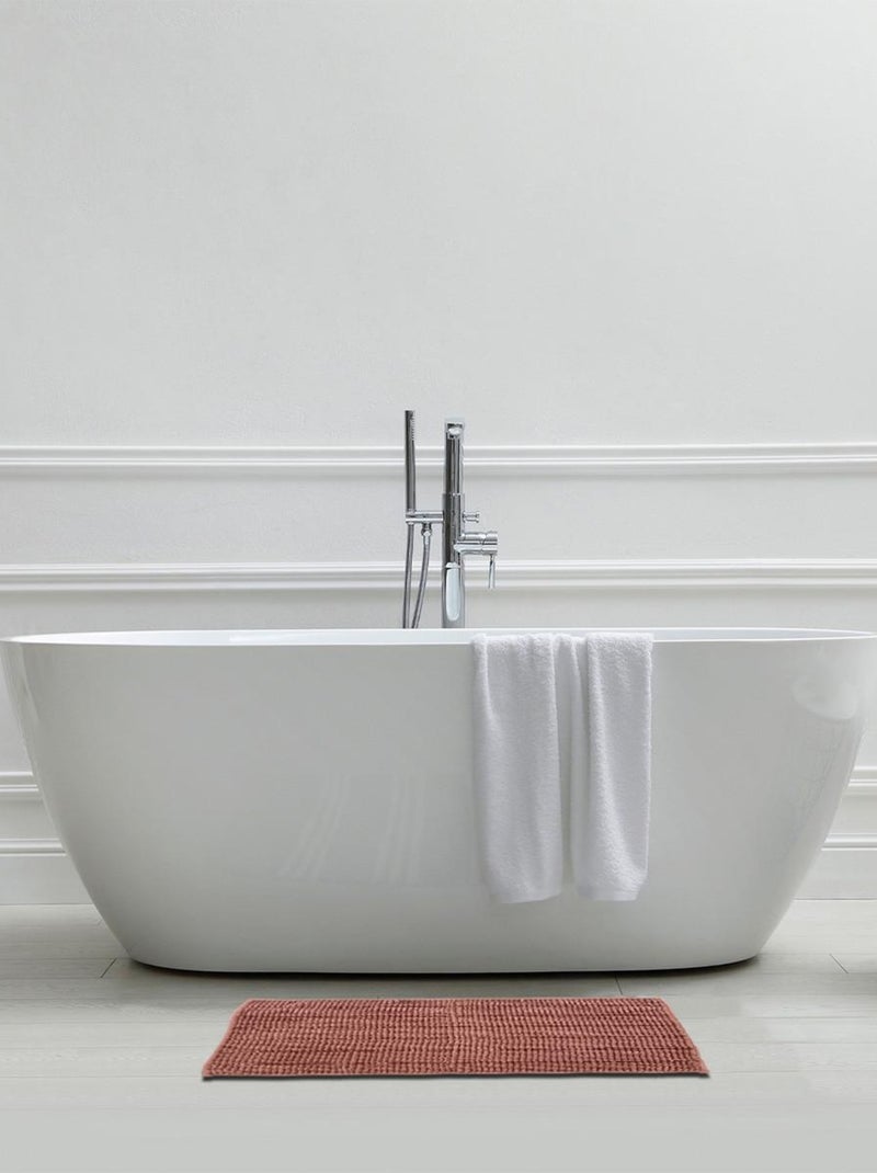 Guy Levasseur - Tapis de bain chenille 50x70 uni Rose - Kiabi