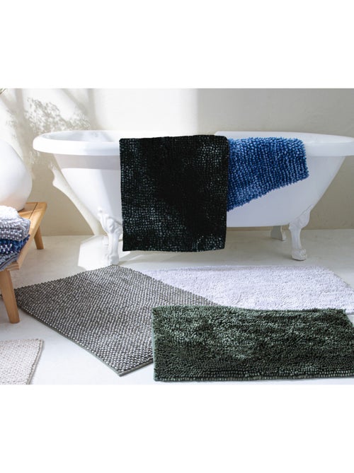 Guy levasseur - tapis de bain chenille fil argenté antidérapant moelleux - Kiabi Guy levasseur - tapis de bain chenille fil argenté antidérapant moelleux - Kiabi