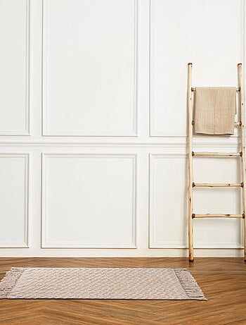 Guy Levasseur - Tapis de bain déco à franges en coton