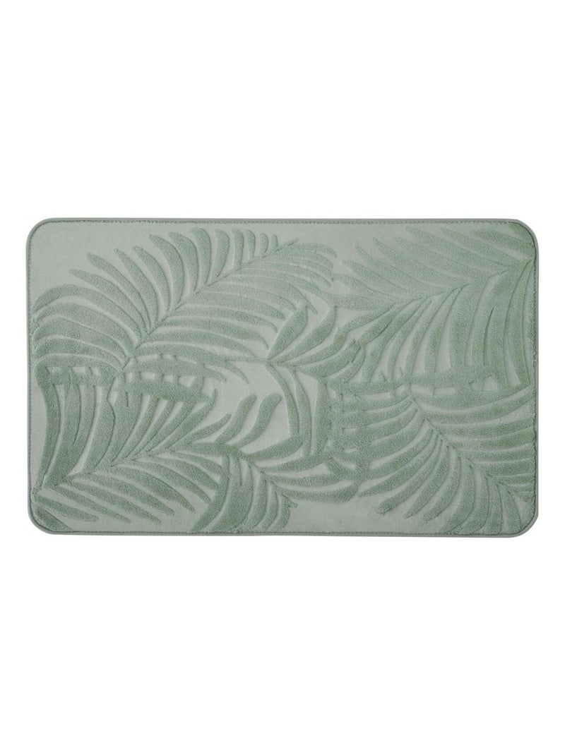 Guy Levasseur - Tapis de bain déco à mémoire de forme en polyester Vert - Kiabi