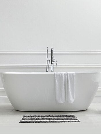 Guy Levasseur - Tapis de bain déco à rayures en polyester