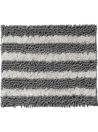 Guy Levasseur - Tapis de bain déco à rayures en polyester