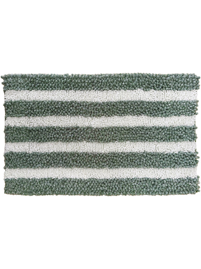 Guy Levasseur - Tapis de bain déco à rayures en polyester Gris - Kiabi
