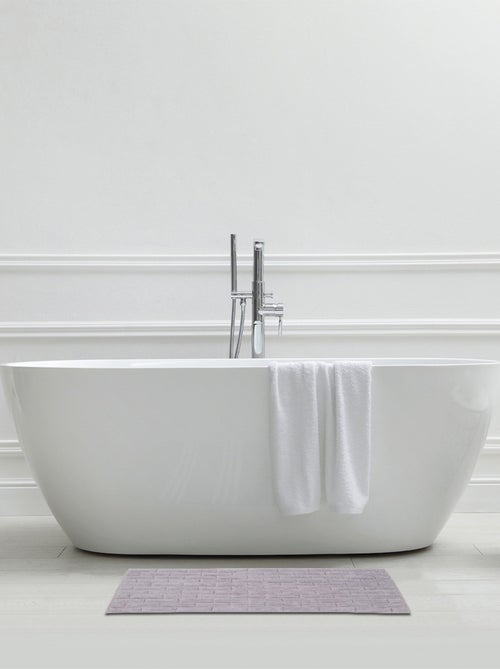 Guy Levasseur - Tapis de bain déco brique en coton - Kiabi