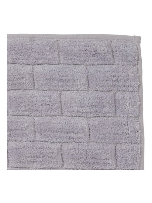 Guy Levasseur - Tapis de bain déco brique en coton - Kiabi