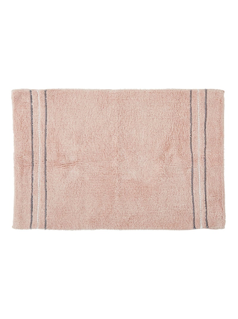 Guy Levasseur - Tapis de bain déco en coton Rose pâle - Kiabi