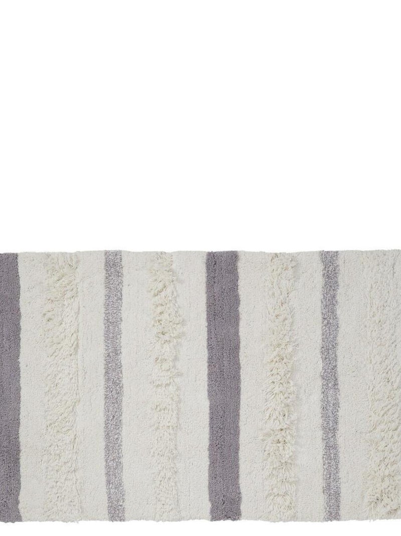 Guy Levasseur - Tapis de bain déco en coton tufté Blanc - Kiabi