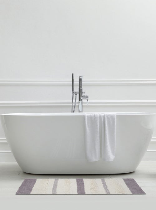 Guy Levasseur - Tapis de bain déco en coton tufté - Kiabi