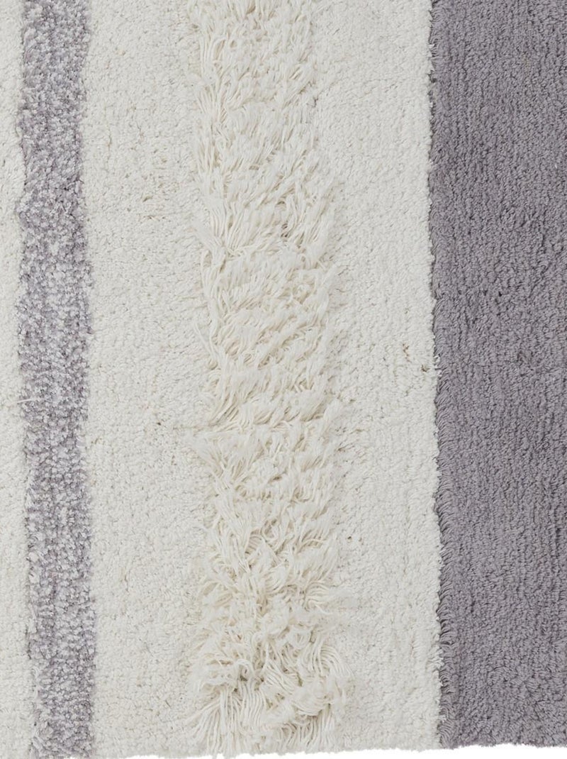 Guy Levasseur - Tapis de bain déco en coton tufté Blanc - Kiabi