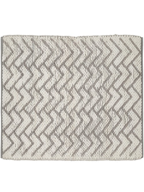 Guy Levasseur - Tapis de bain déco en polycoton - Kiabi