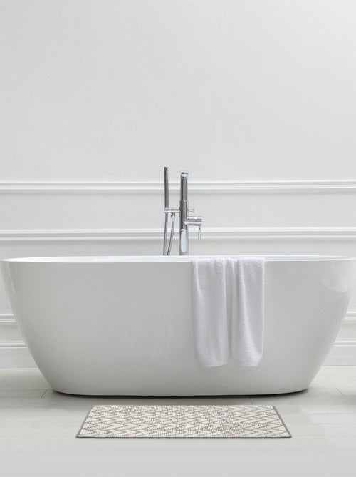 Guy Levasseur - Tapis de bain déco en polycoton - Kiabi
