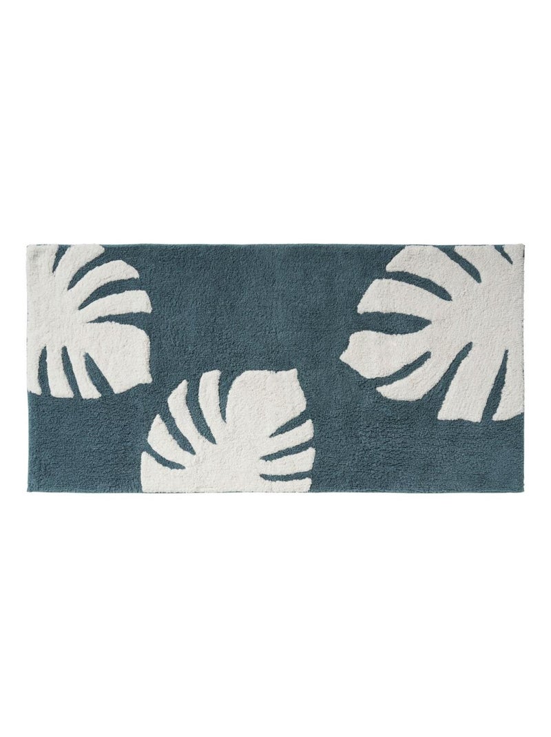 Guy Levasseur - Tapis de bain déco feuilles en coton tufté Vert - Kiabi