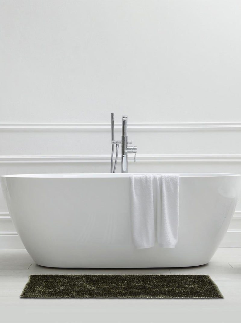 Guy Levasseur - Tapis de bain déco fil doré en polyester Ecru - Kiabi