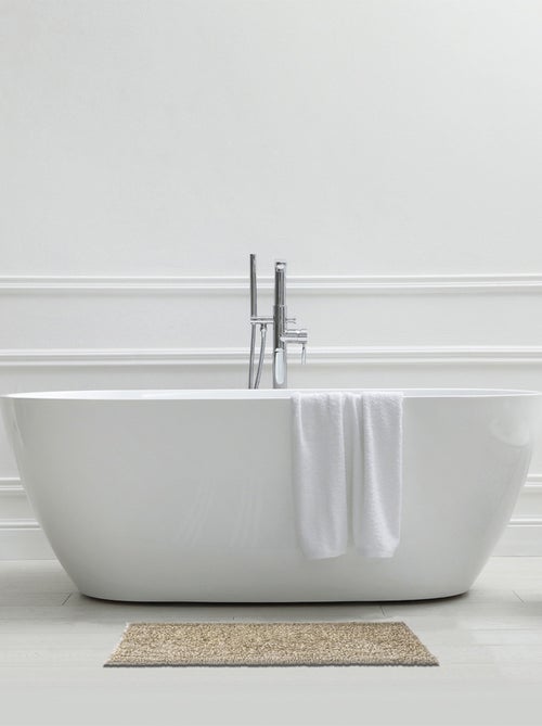 Guy Levasseur - Tapis de bain déco fil doré en polyester - Kiabi