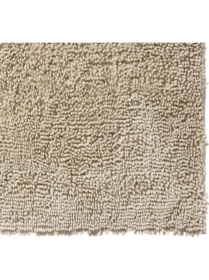 Guy Levasseur - Tapis de bain déco fil doré en polyester Ivoire - Kiabi