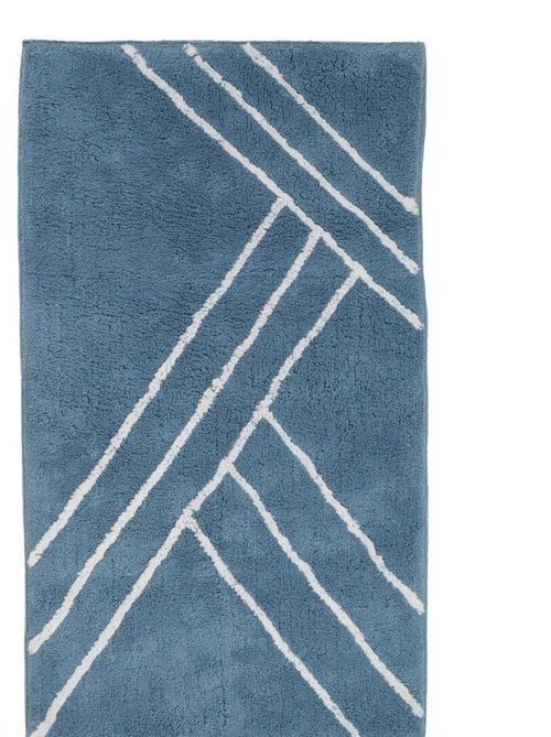 Guy Levasseur - Tapis de bain déco géométrique en coton - Kiabi