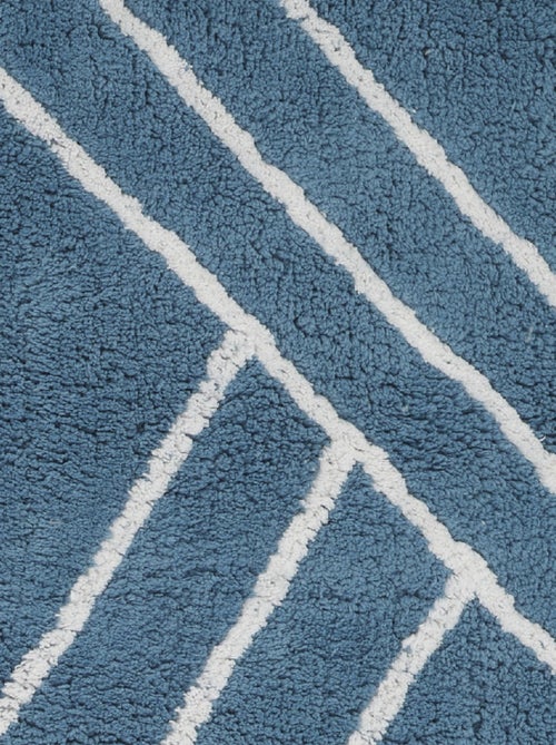 Guy Levasseur - Tapis de bain déco géométrique en coton - Kiabi