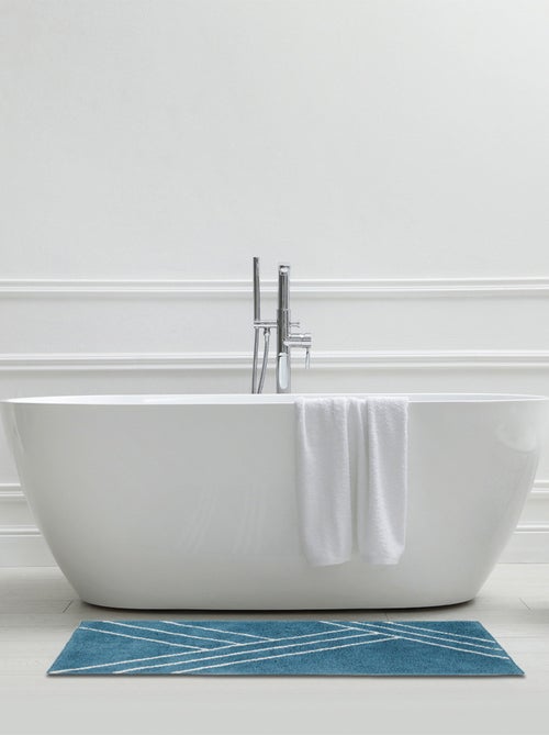 Guy Levasseur - Tapis de bain déco géométrique en coton - Kiabi