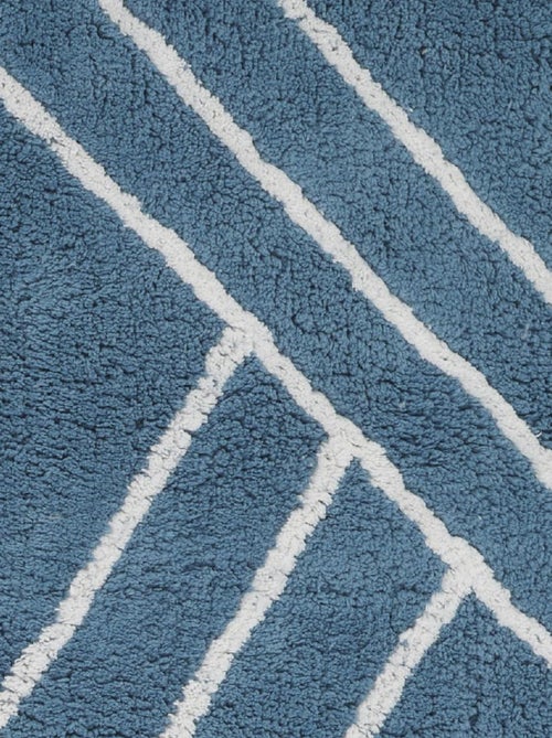 Guy Levasseur - Tapis de bain déco géométrique en coton - Kiabi