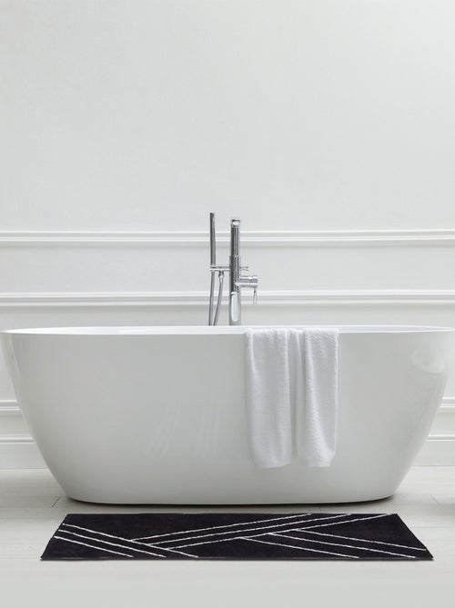 Guy Levasseur - Tapis de bain déco géométrique en coton - Kiabi
