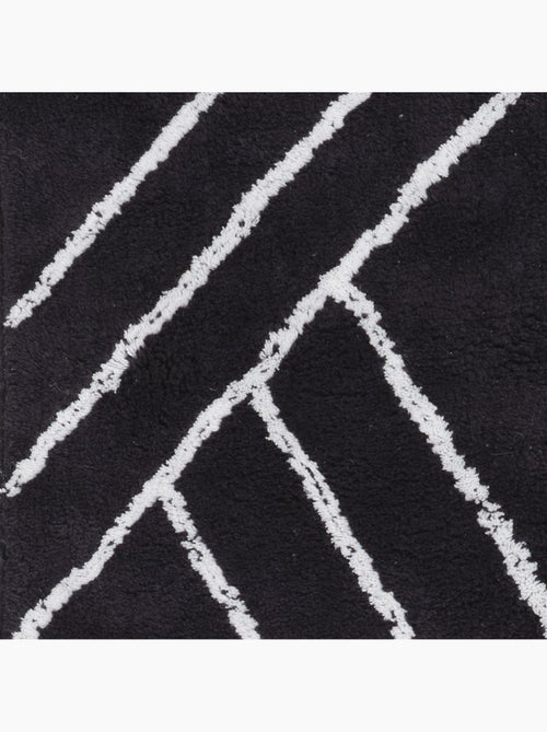 Guy Levasseur - Tapis de bain déco géométrique en coton - Kiabi