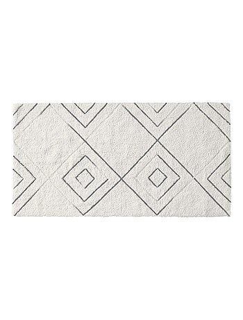 Guy Levasseur - Tapis de bain déco géométrique en coton tufté