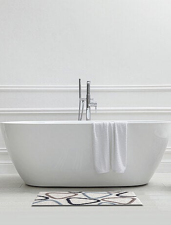 Guy Levasseur - Tapis de bain déco géométrique en coton tufté
