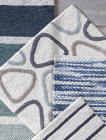 Guy Levasseur - Tapis de bain déco géométrique en coton tufté