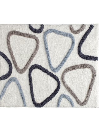 Guy Levasseur - Tapis de bain déco géométrique en coton tufté