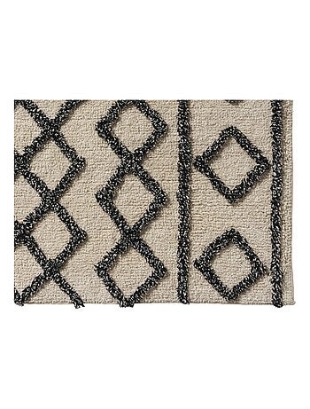 Guy Levasseur - Tapis de bain déco géométrique en coton tufté