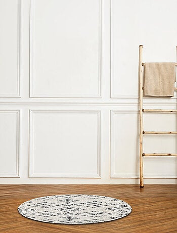 Guy Levasseur - Tapis de bain déco rond en coton tufté