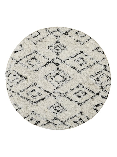 Guy Levasseur - Tapis de bain déco rond en coton tufté - Kiabi