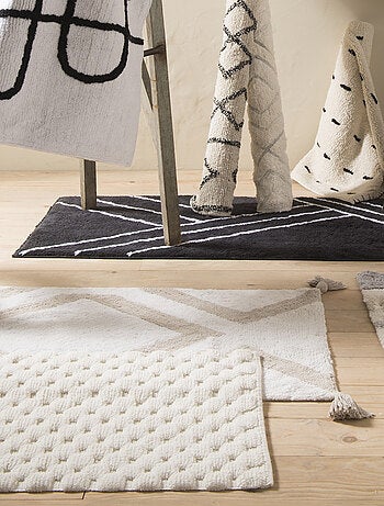 Guy Levasseur - Tapis de bain déco uni en coton