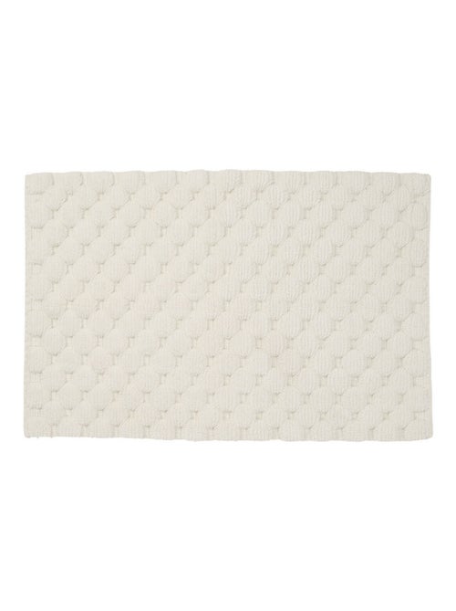 Guy Levasseur - Tapis de bain déco uni en coton - Kiabi