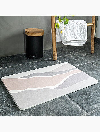 Guy Levasseur - Tapis de bain diatomite à motif