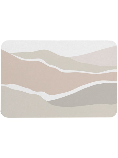 Guy Levasseur - Tapis de bain diatomite à motif - Kiabi