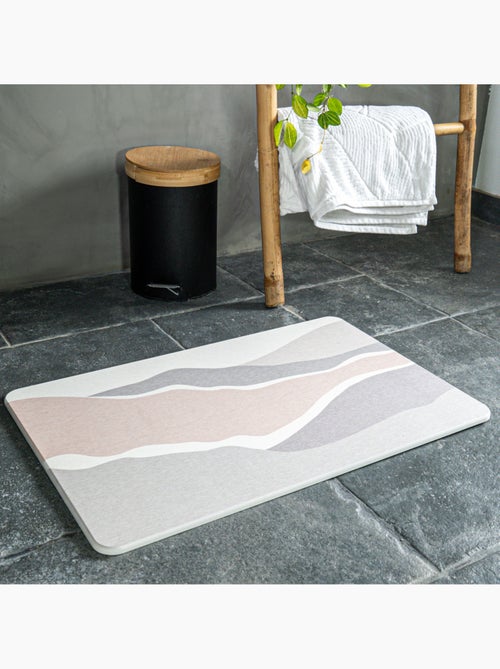 Guy Levasseur - Tapis de bain diatomite à motif - Kiabi