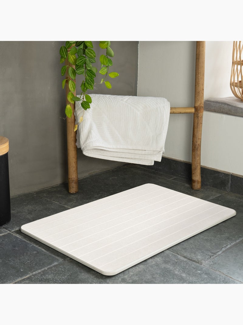 Guy Levasseur - Tapis de bain diatomite creusé Beige - Kiabi