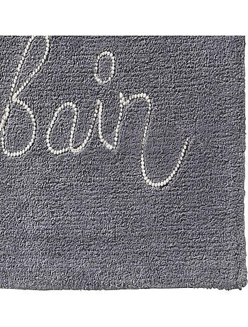 Guy Levasseur - Tapis de bain en coton fantaisie gris