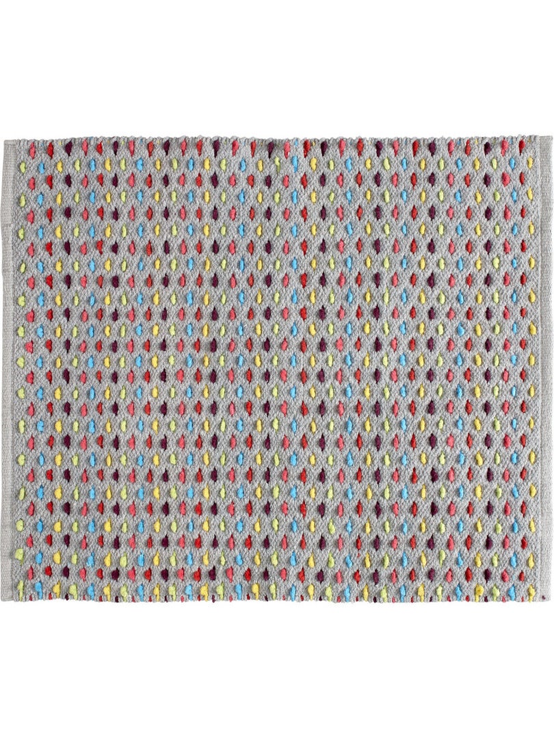 Guy Levasseur - Tapis de bain en coton fantaisie multicouleur Multicolore - Kiabi