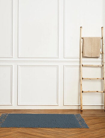 Guy Levasseur - Tapis de bain en coton uni à franges