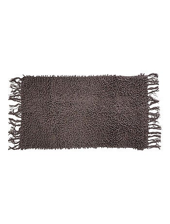 Guy Levasseur - Tapis de bain en coton uni à franges